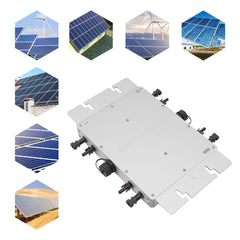 1400W Waterproof Solar Micro Inverter, Grid Tie MPPT, Pure Sine Wave, DC to AC 110V