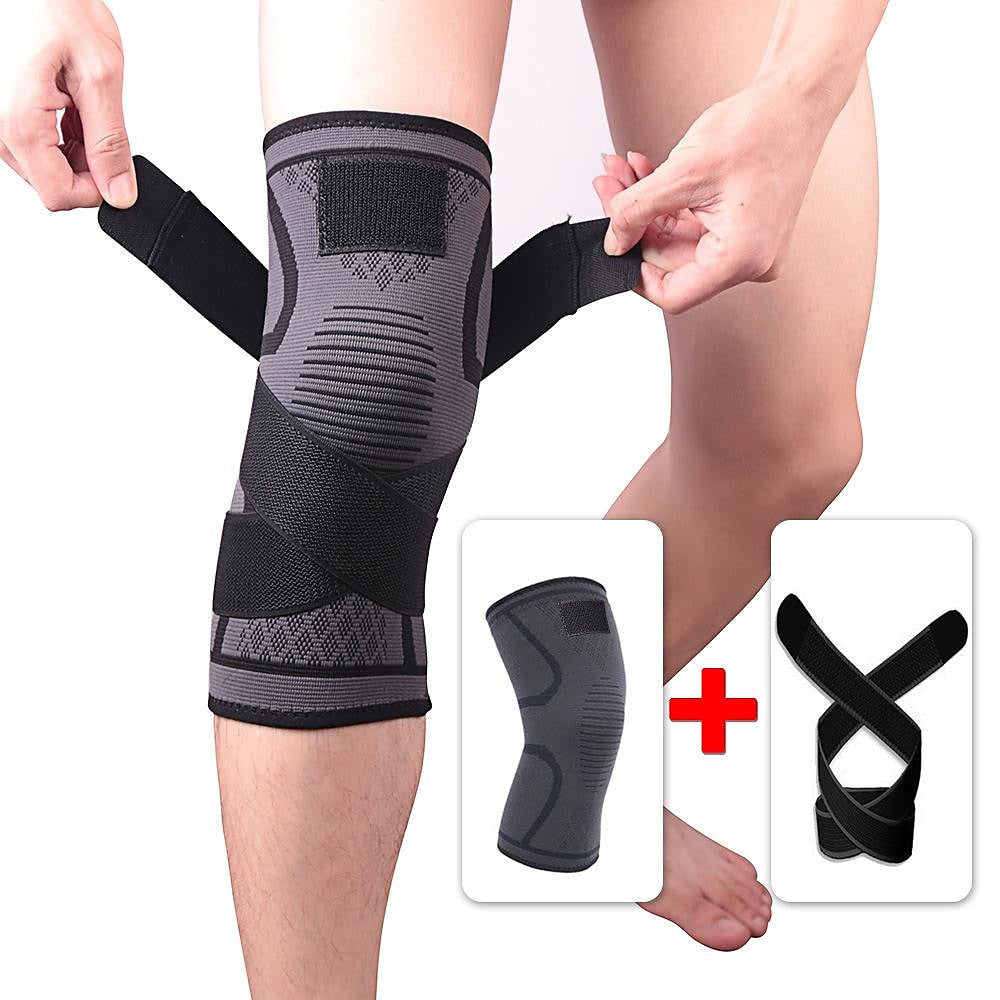 Copper Knee Brace Compression Sleeve - Support for Pain Relief, Injury Recovery, Arthritis, ACL, Meniscus Tears - 1 Pack