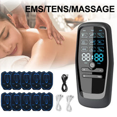 TENS EMS Physiotherapy Muscle Stimulator, Electric Acupuncture Body Massage, Digital Therapy Slimming Electro Machine