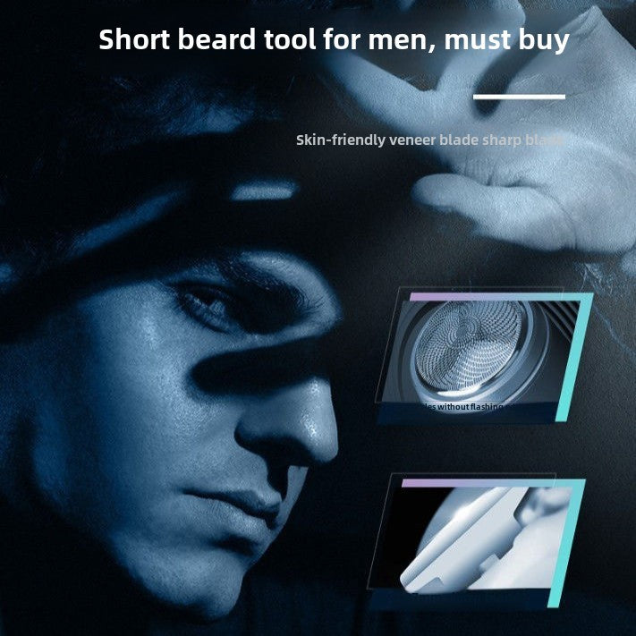 Portable Electric Shaver, Waterproof, Type-C Rechargeable, Travel Essential Razor