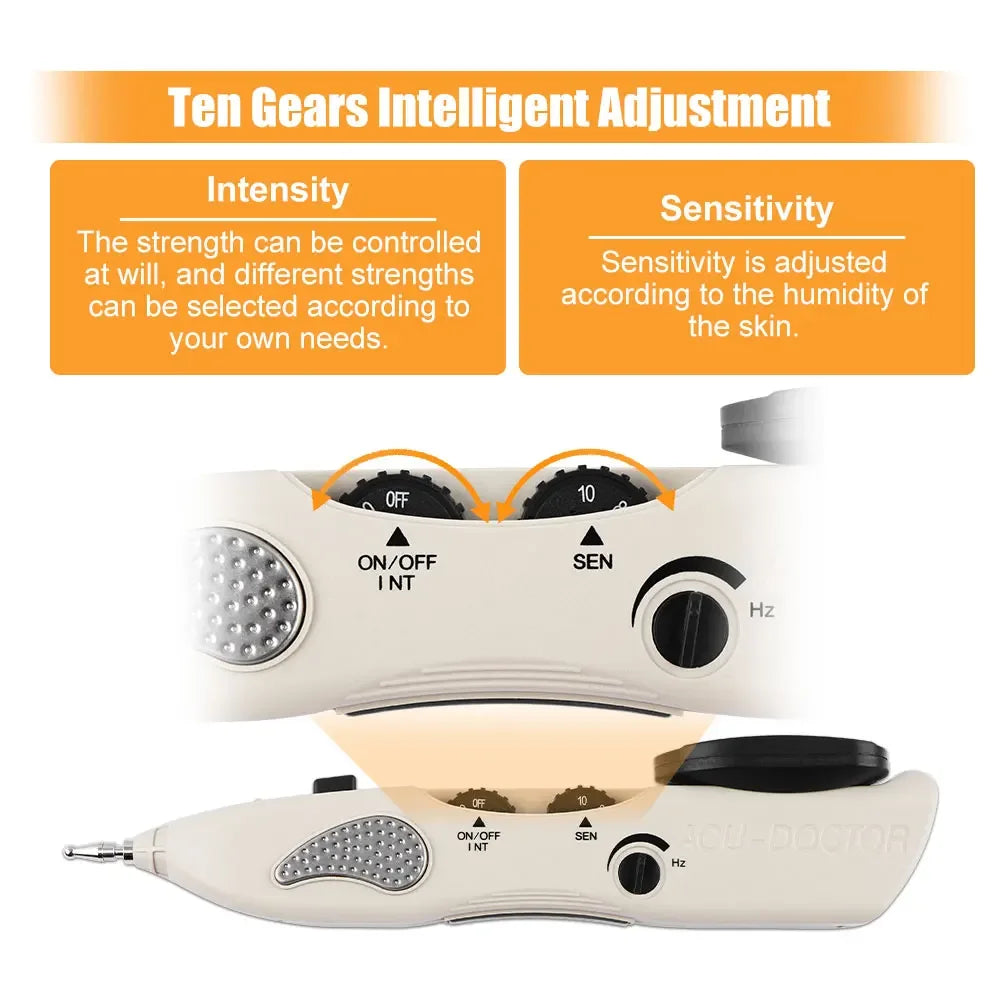 USB Rechargeable Acupuncture Pen, Automatic Point Detector, Electric Acupressure Massager