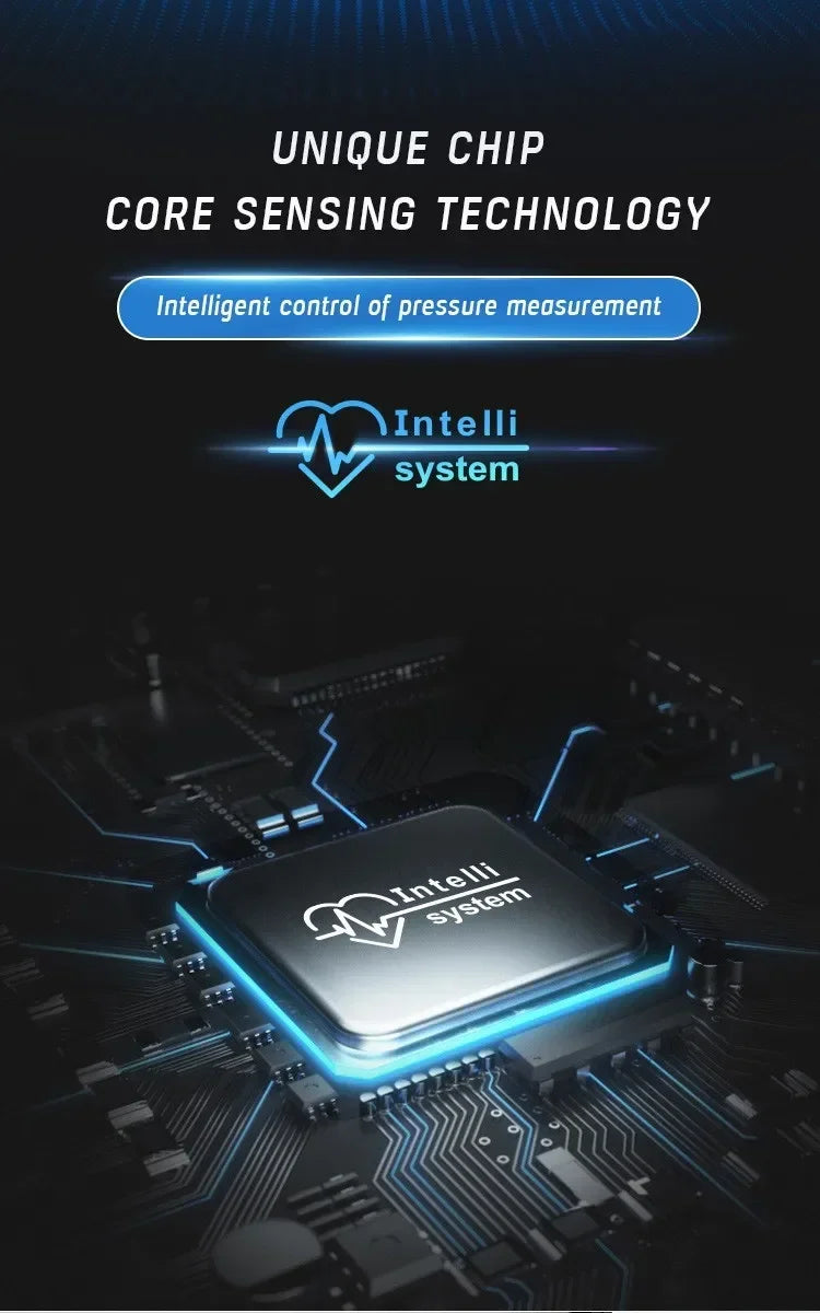 USB Rechargeable Wrist Blood Pressure Monitor with LED Display, Fast Measurement, Heart Rate Detection