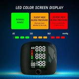 USB Rechargeable Wrist Blood Pressure Monitor with LED Display, Fast Measurement, Heart Rate Detection
