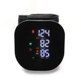 USB Rechargeable Wrist Blood Pressure Monitor with LED Display, Fast Measurement, Heart Rate Detection