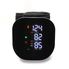 USB Rechargeable Wrist Blood Pressure Monitor with LED Display, Fast Measurement, Heart Rate Detection