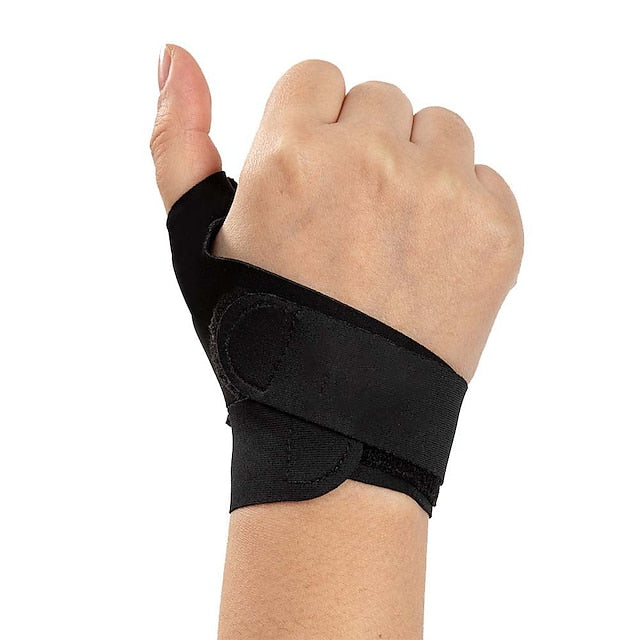 Adjustable Ultra Thin Wrist Brace & Thumb Support for Carpal Tunnel Relief - Comfortable Compression Strap (Left+Right)