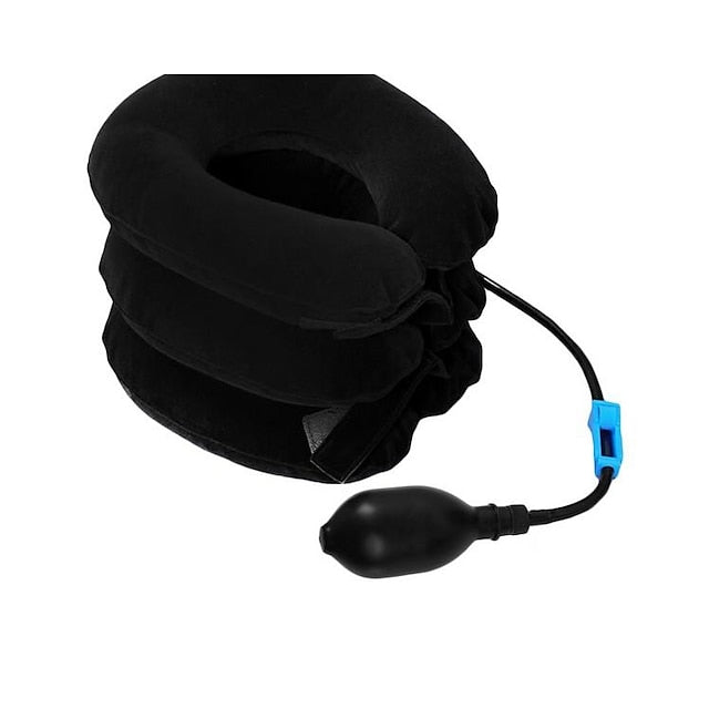 Adjustable Cervical Neck Traction Device for Pain Relief, Inflatable Neck Stretcher & Pillow