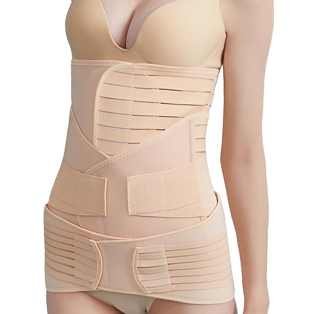 3-in-1 Postpartum Support Belt - Recovery Girdle for Belly, Waist & Pelvis Slimming