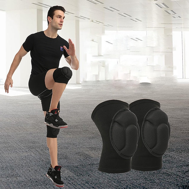 Sponge Knee Brace Pair (Up to 70kg) Anti-Slip Knee Pads for Sports & Training