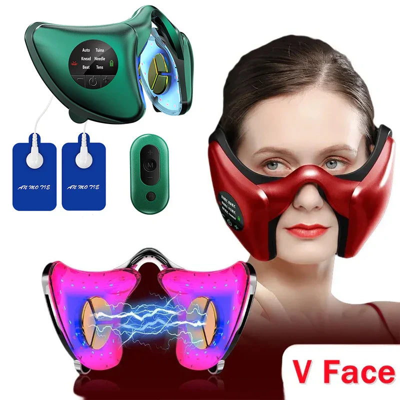 V-Shaped Facial Massager, Lift & Tighten Muscles, Mandibular Weight Loss, Face Care Phototherapy