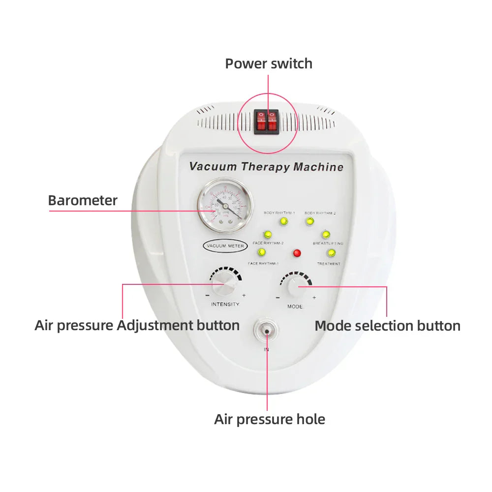 Vacuum Massage Beauty Machine for Face Lifting, Breast & Butt Enlargement, Body Shaping