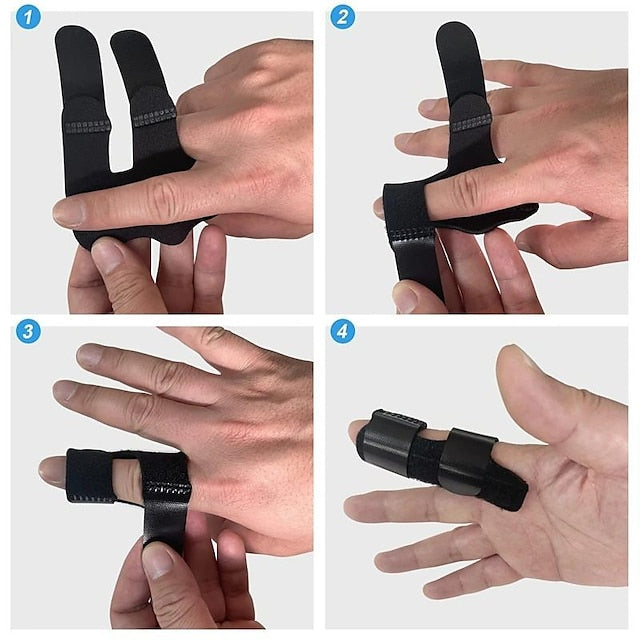 Adjustable Trigger Finger Splint Brace for Broken Finger Protection - Fits Index, Middle & Ring Finger