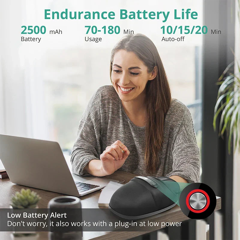 Wireless Electric Hand Massager with Air Compression, Hot Compress for Arthritis and Muscle Relaxation Updated version
