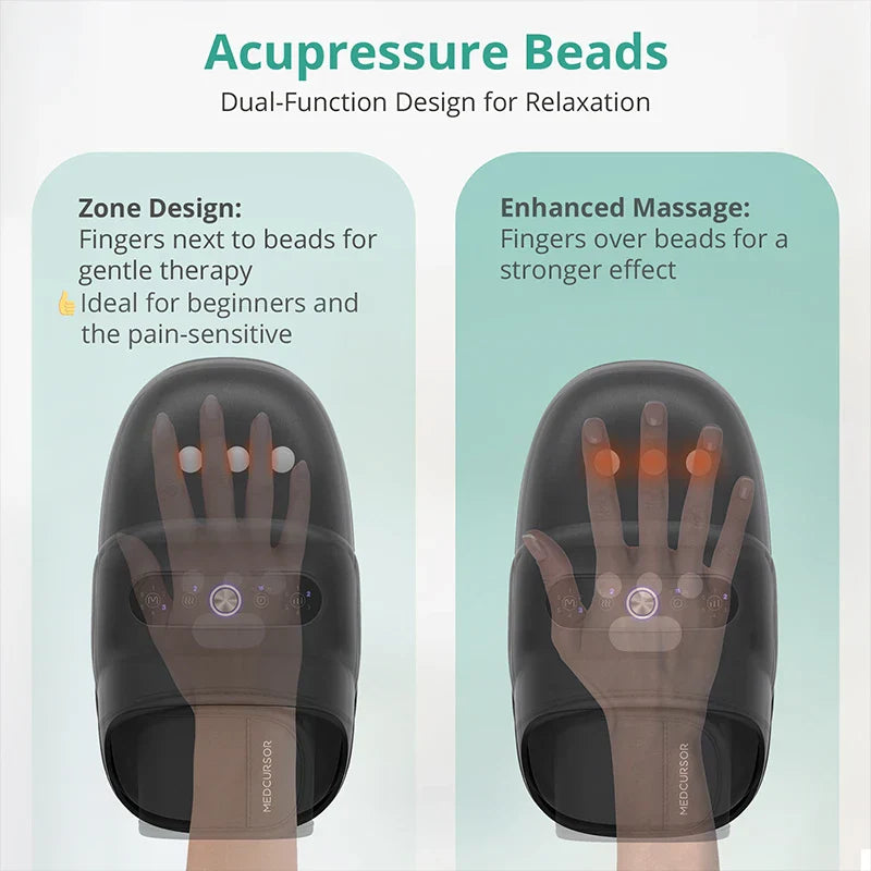 Wireless Electric Hand Massager with Air Compression, Hot Compress for Arthritis and Muscle Relaxation Updated version