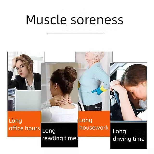 Cervical Spine Massage Pillow - Portable Neck & Shoulder Relaxer for TMJ Pain Relief & Alignment