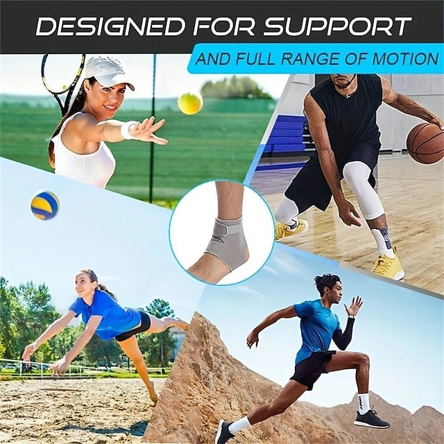 Adjustable Ankle Brace - Breathable Neoprene, Comfortable Fit for Sports - 1pc