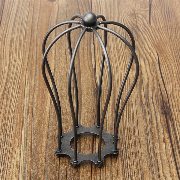 175MM DIY Vintage Pendant Light Bulb Guard Wire Cage Ceiling Hanging Lampshade