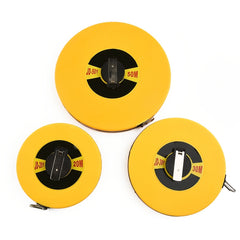 10-50M Round Fiberglass Leather Tape Measure for Woodworking Tools