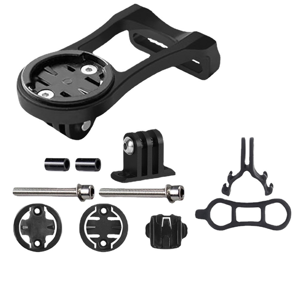 Bike Out Front Mount Holder Set for Garmin - Bicycle Computer, Camera, Light Support for MTB and Road Bikes