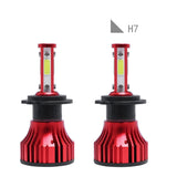 Mini 4-Side COB LED Headlight Bulbs 72W - High Brightness, Energy Efficient, Easy Installation