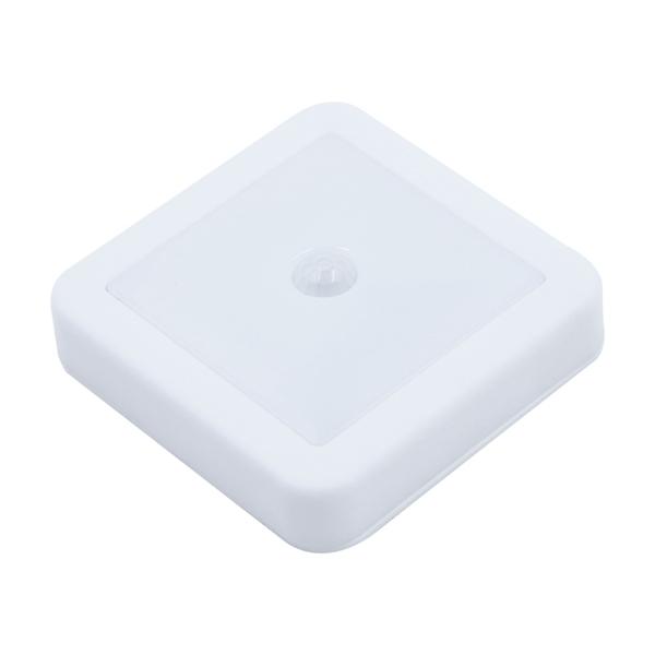 Battery Operated PIR Motion Sensor LED Cabinet Light - Wall Night Lamp for Hallway, Pathway, Bedside