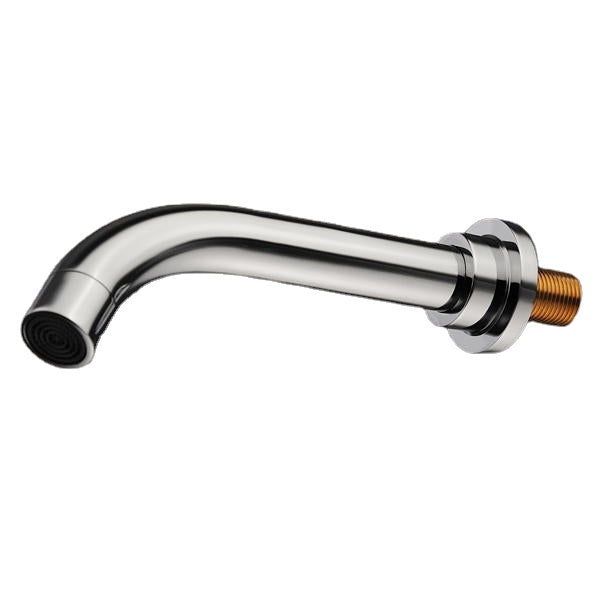 Modern Chrome Brass Wall Mounted 3-Hole Bath Faucet Tap