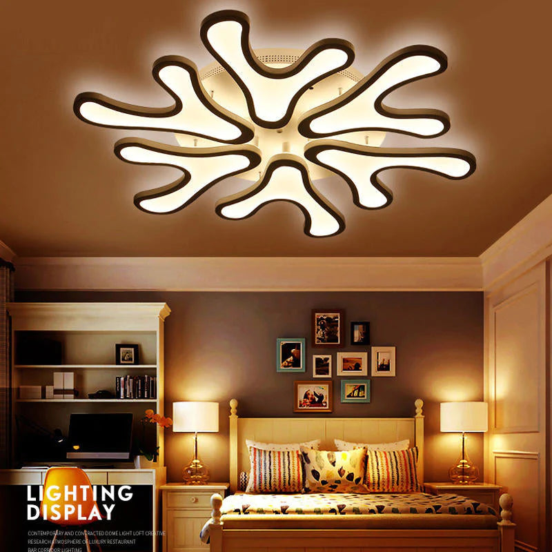 Modern LED Deer Antler Chandelier for Living Room, Dining Room, and Bedroom Ceiling Lighting