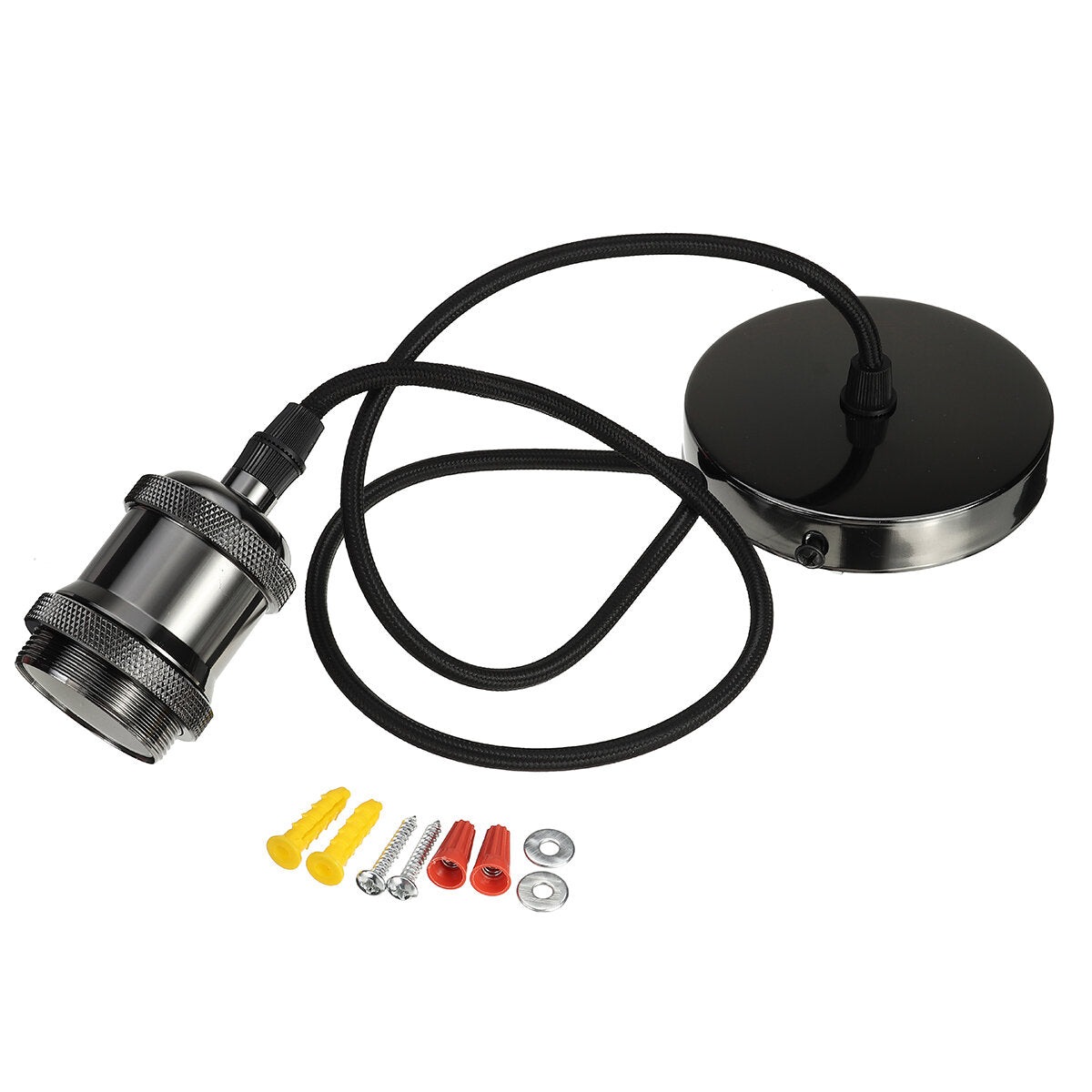 Retro Vintage Industrie Pendelleuchte Halter - Deckenleuchte Glühbirne Adapter Fitting AC220V