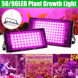 50/96 LED Full Spectrum Grow Light for Greenhouse, Plants, Vegetables, Flowers, Hydroponics - IP65 Waterproof Lamp