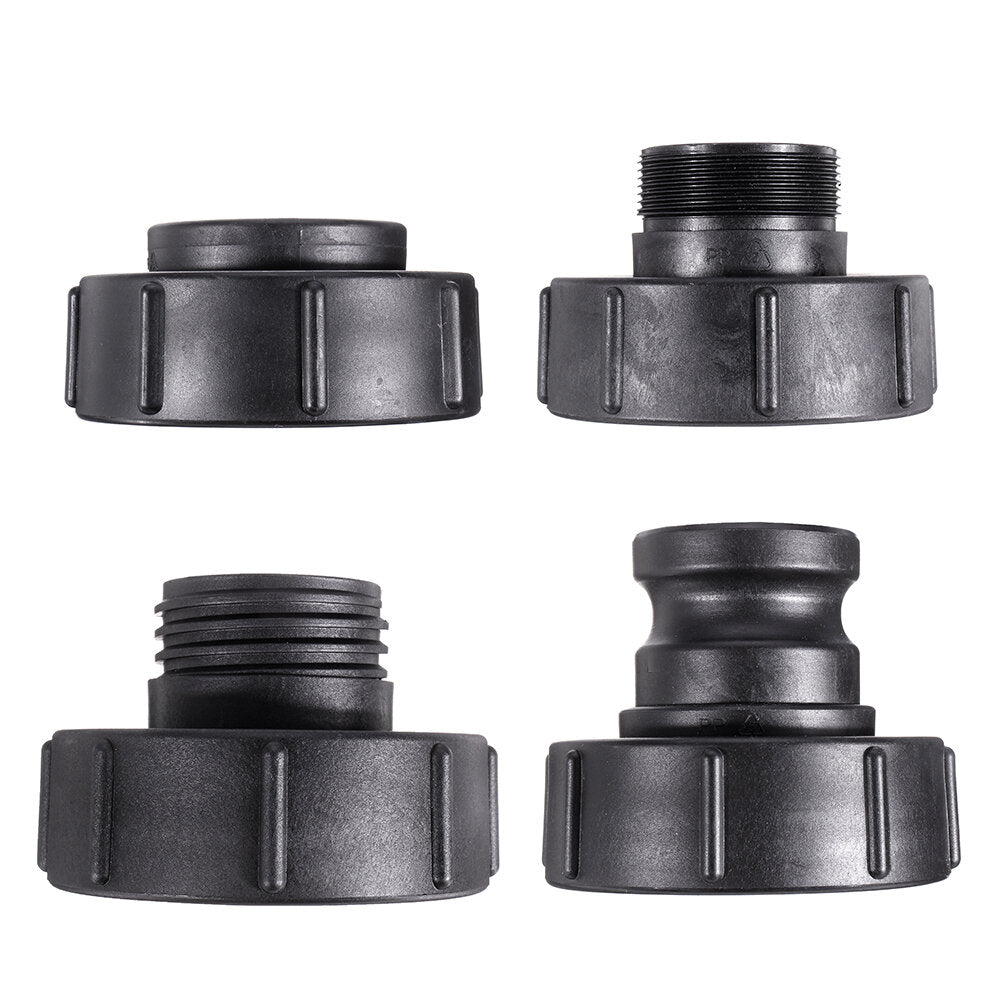 S60*6 Water Tank Adapter Hose Barb Coarse Thread Quick Connect to 2'' Pipe Tap Valve Fitting for Home Garden