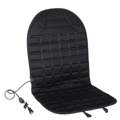 12V 30W Polyester Heated Car Seat Cushion - Winter Electric Warmer Mat for Front Seats