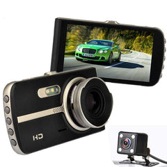 4.0 Inch 1080P IPS Screen Car DVR with Sensor and MOV H.264 Recording