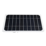 5W 5V USB Monocrystalline Silicon Solar Panel Charger for Phone and Car Battery - Outdoor Use