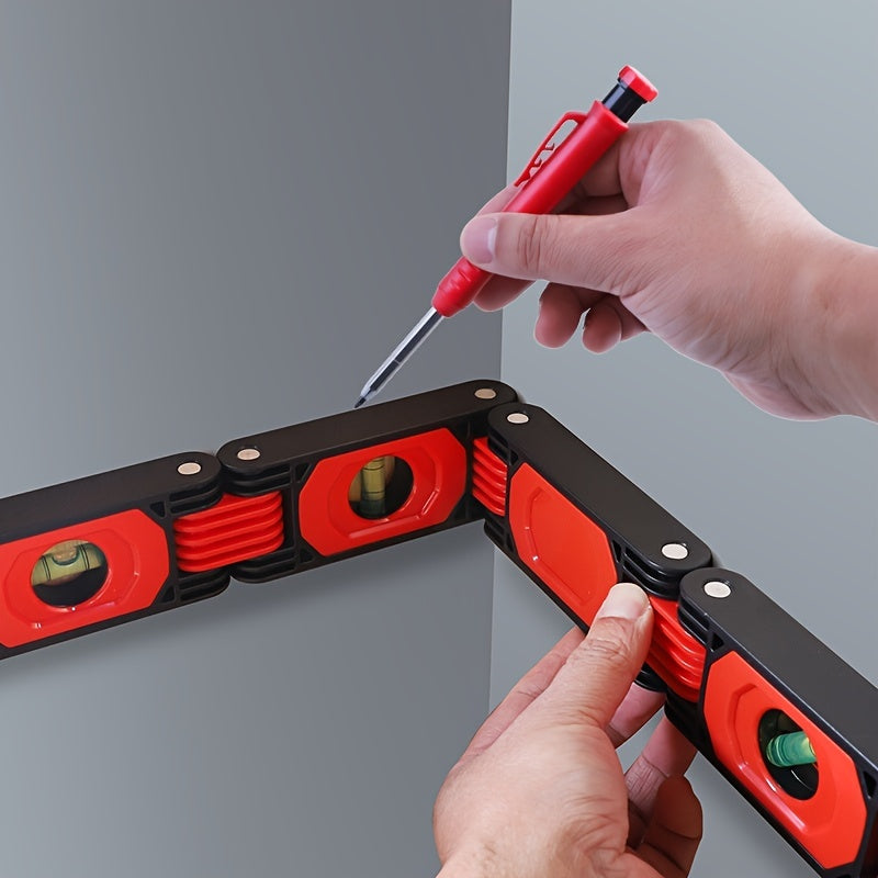 23" Multi-Function Foldable Level - 600mm Multi-Angle Measurement Tool