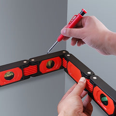 23" Multi-Function Foldable Level - 600mm Multi-Angle Measurement Tool