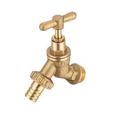 1/2" Brass Slow-Closing Faucet Valve - Garden Irrigation Tap, Barrel Joint Accessory