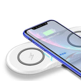 20W Double Qi Wireless Charger Pad for iPhone 11 XS XR X 8 AirPods 10W Dual Fast Charging Dock Station For Samsung S10 S9 Note 9 - JustgreenBox