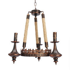 3-Head Iron Chandelier for Living/Dining Room, Ceiling Pendant Light, AC110-220V