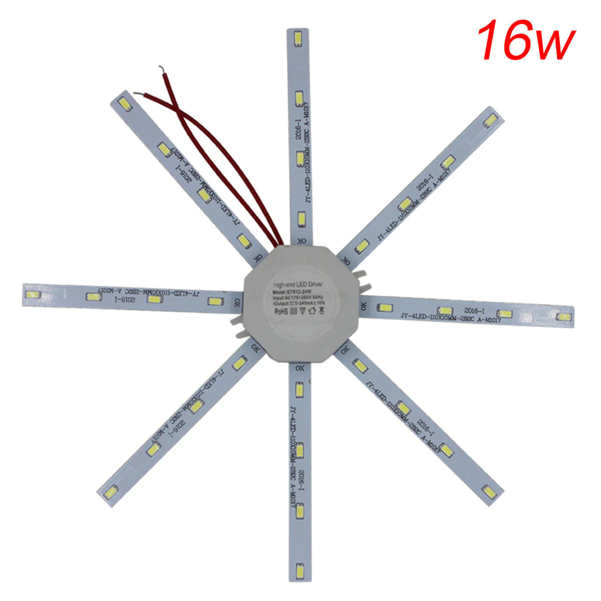 Energy-Saving LED Ceiling Lamp Octopus Indoor Light Board 220V - Available in 12W, 16W, 20W