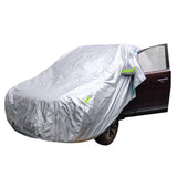 Universal SUV Car Cover - Waterproof, UV Protection, Sun, Rain, Snow Resistant - Outdoor Auto Cover, Silver