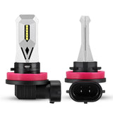 80W LED Car Fog Lights Driving Brake Bulbs 1500LM 6500K Cool White - 2 Pack