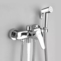 Three-Stage Water Boost Bathroom Shower Faucet Set with Lift Bar and Rain Shower Head