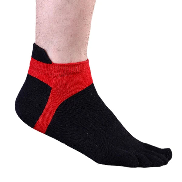 Five Toes Sports Outdoor Anklet Socks - Deodorant, Anti-bacterial, Thick, Comfortable, Casual