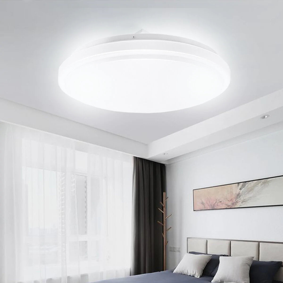 18/40/50W LED Ceiling Light Panel - Round Downlight for Kitchen, Bathroom, Room, Wall Lamp