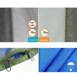 Portable Camping Hammock with Mosquito Net and Pop-Up Light - Outdoor Parachute Fabric