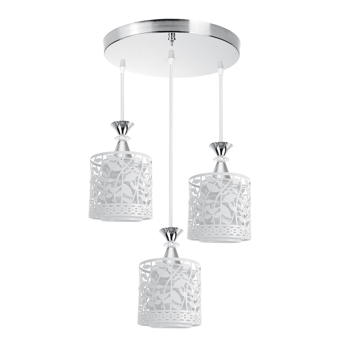 Modern Adjustable Loft Glass Ceiling Pendant Light for Dining Room - Lamp Shade Only, No Bulb Included