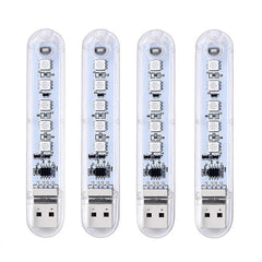 Mini USB 2W RGB LED Camping Night Light for Power Bank, Notebook, Computer - DC5V SMD5050 5 LEDs