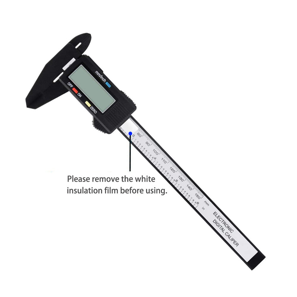 0-6" Digital Caliper Measuring Tool - Electronic Micrometer with LED Screen