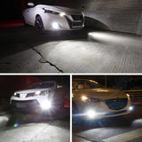 80W LED Car Fog Lights Driving Brake Bulbs 1500LM 6500K Cool White - 2 Pack