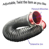 Flexible Car Air Intake Inlet Pipe Hose for Refit - Extensible Design